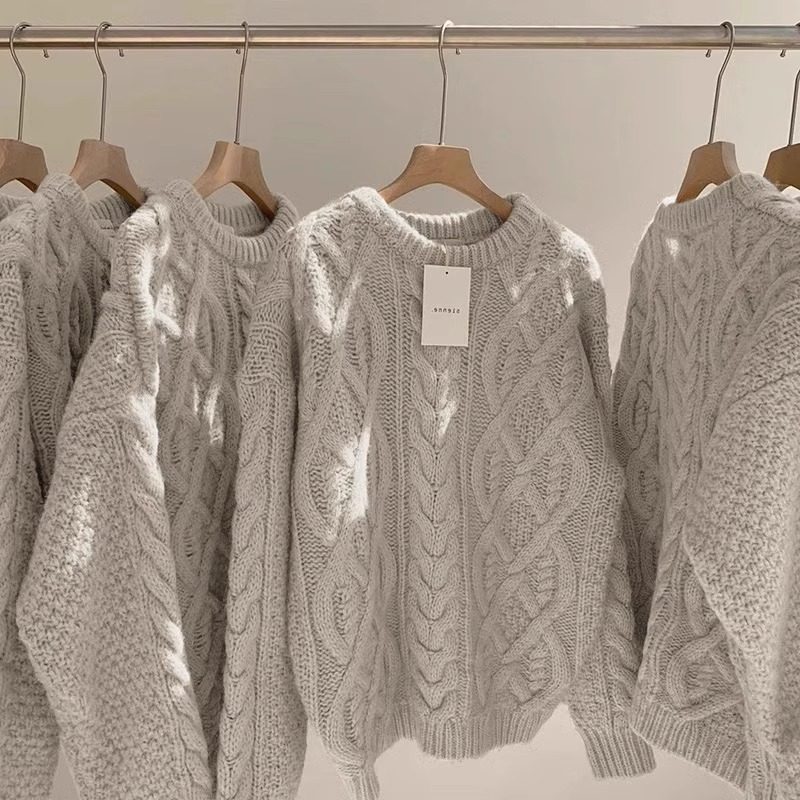 奥特莱斯~品牌外贸专柜捡漏麻花毛衣秋冬保暖加厚圆领男女针织衫,淘宝优惠券,粉丝福利购,淘宝优惠卷