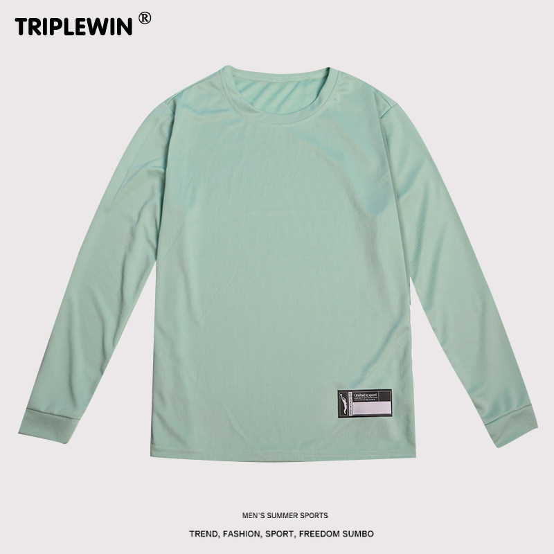 秋季运动训练热身打底篮球服基础款宽松纯色上衣内搭男女长袖T恤,淘宝优惠券,粉丝福利购,淘宝优惠卷