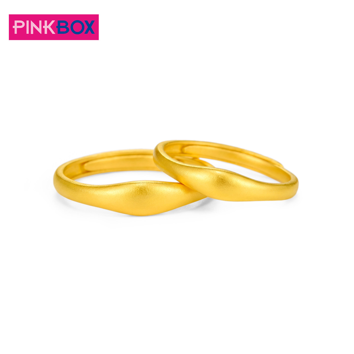 Ping jewelry gold arc secret pure gold couple rings ancient gold couple rings new product high
