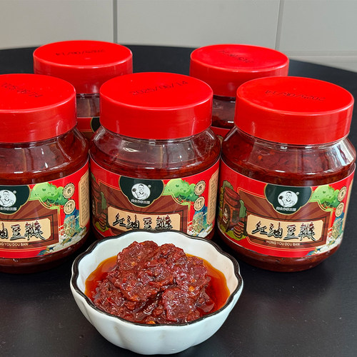 美食作家王刚红油豆瓣酱500克*2罐四川特色家用商用川菜调料佐料 - 图2