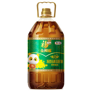 中粮福临门低芥酸菜籽油5L*1/2/4桶食用油菜油芥酸＜2%