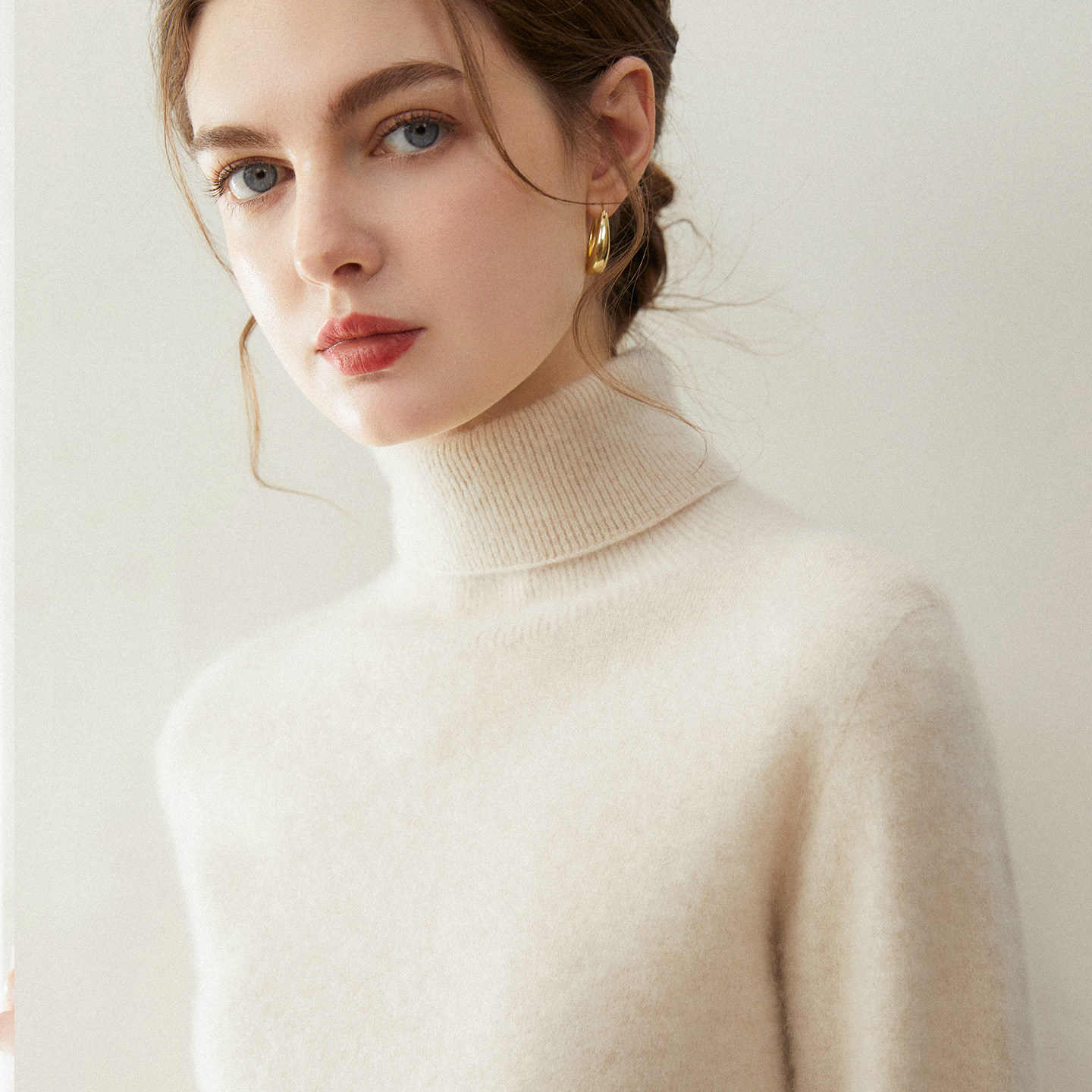 秋冬新款100%纯山羊绒衫女高领毛衣打底衫纯色百搭无缝羊绒针织衫,淘宝优惠券,粉丝福利购,淘宝优惠卷