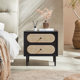 Solid wood rattan bedside table bedroom cabinet