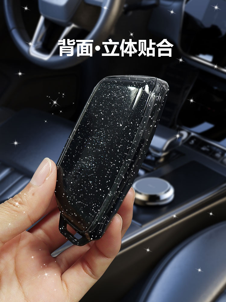 适用宝马钥匙套24款新X1/X7包7系735li/iX/XM/X6/iX闪高透保护壳 - 图2