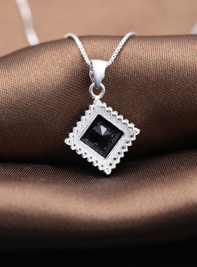 韩国微镶钻吊坠首饰品礼物银项链