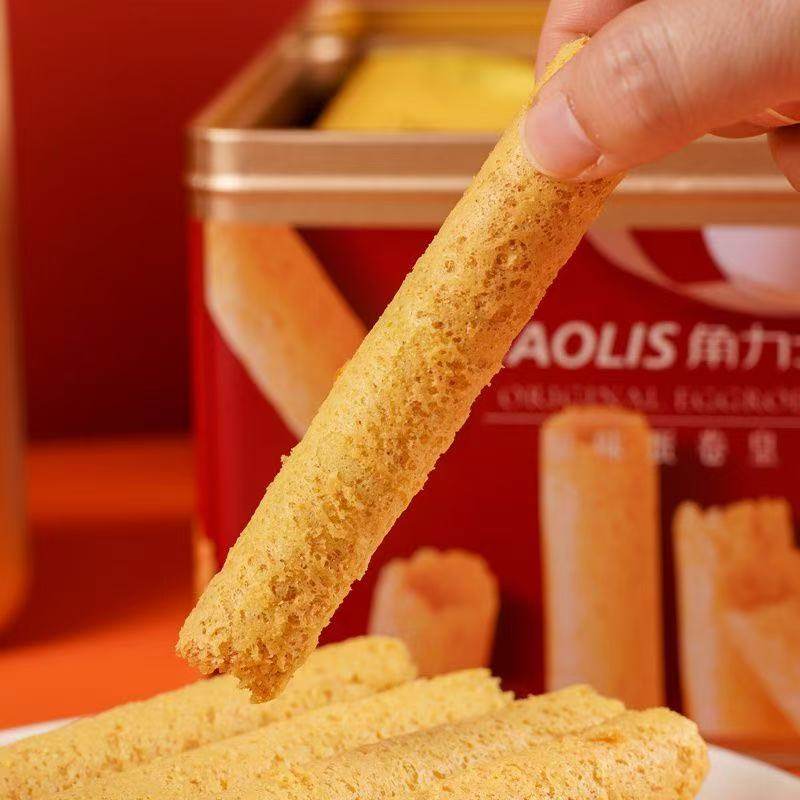 角力士蛋卷300克原味黄油味罐装零食伴手礼物糕点饼干送礼配礼袋,淘宝优惠券,粉丝福利购,淘宝优惠卷