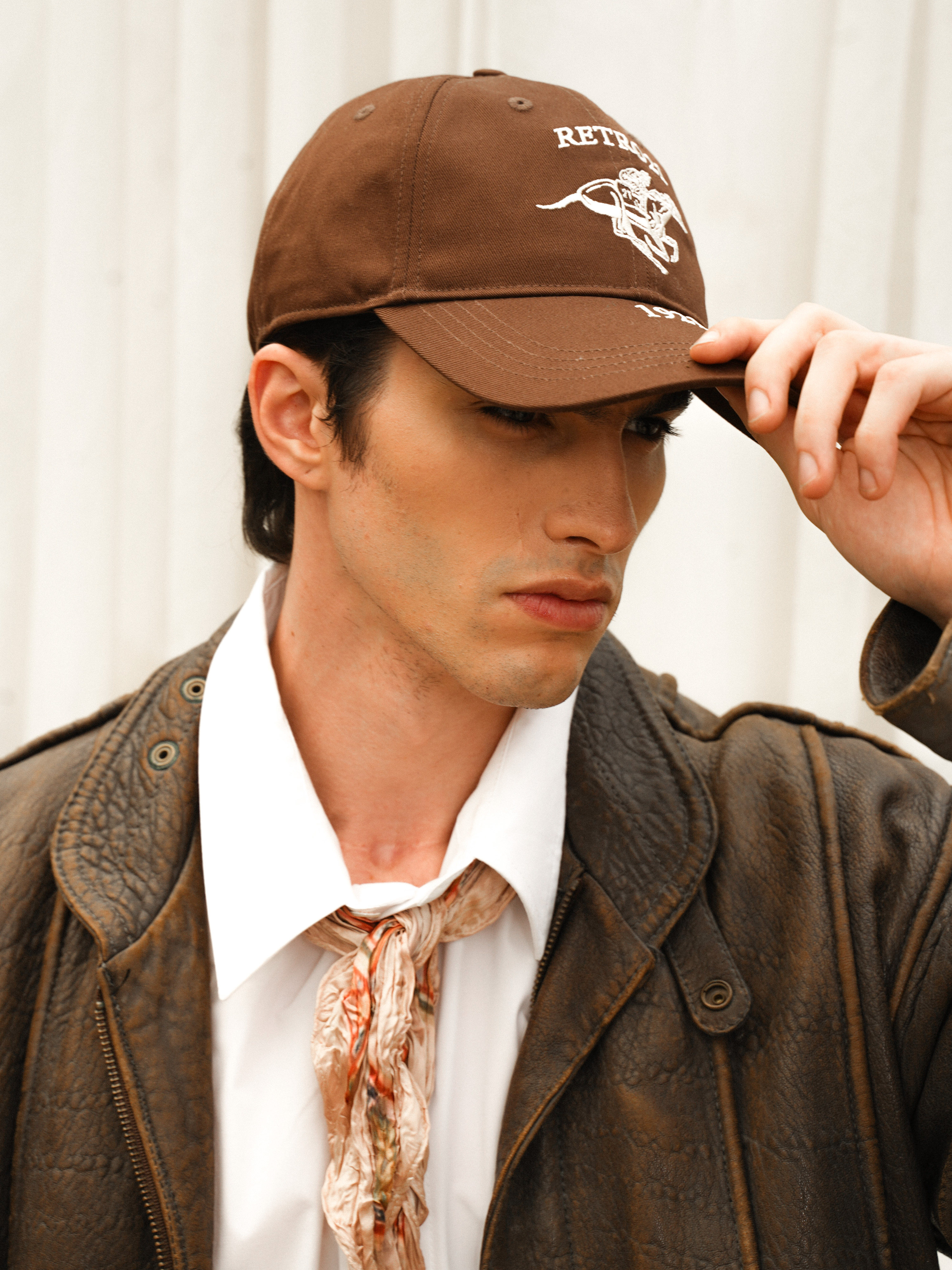 Retro21 R21春夏新款马术刺绣图案复古棕色棒球帽,淘宝优惠券,粉丝福利购,淘宝优惠卷