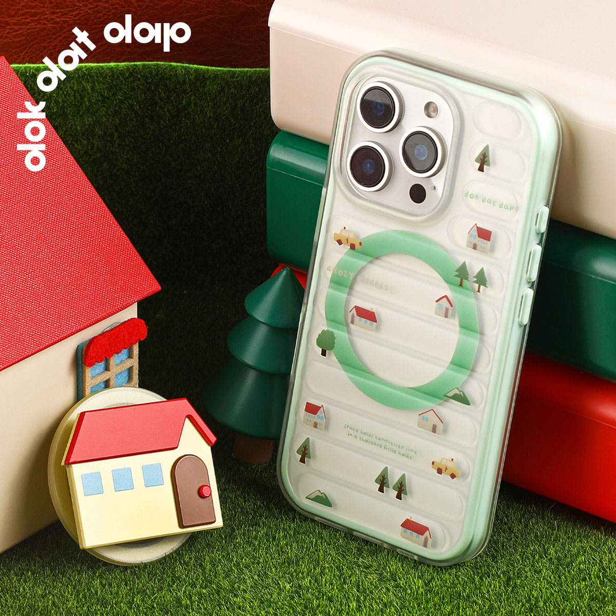 dokdatdap房子原创iPhone17pro手机壳磁吸二合一个性趣味适用苹果16pro磁吸壳可爱卡通苹果15潮小众款情侣14 - 图0