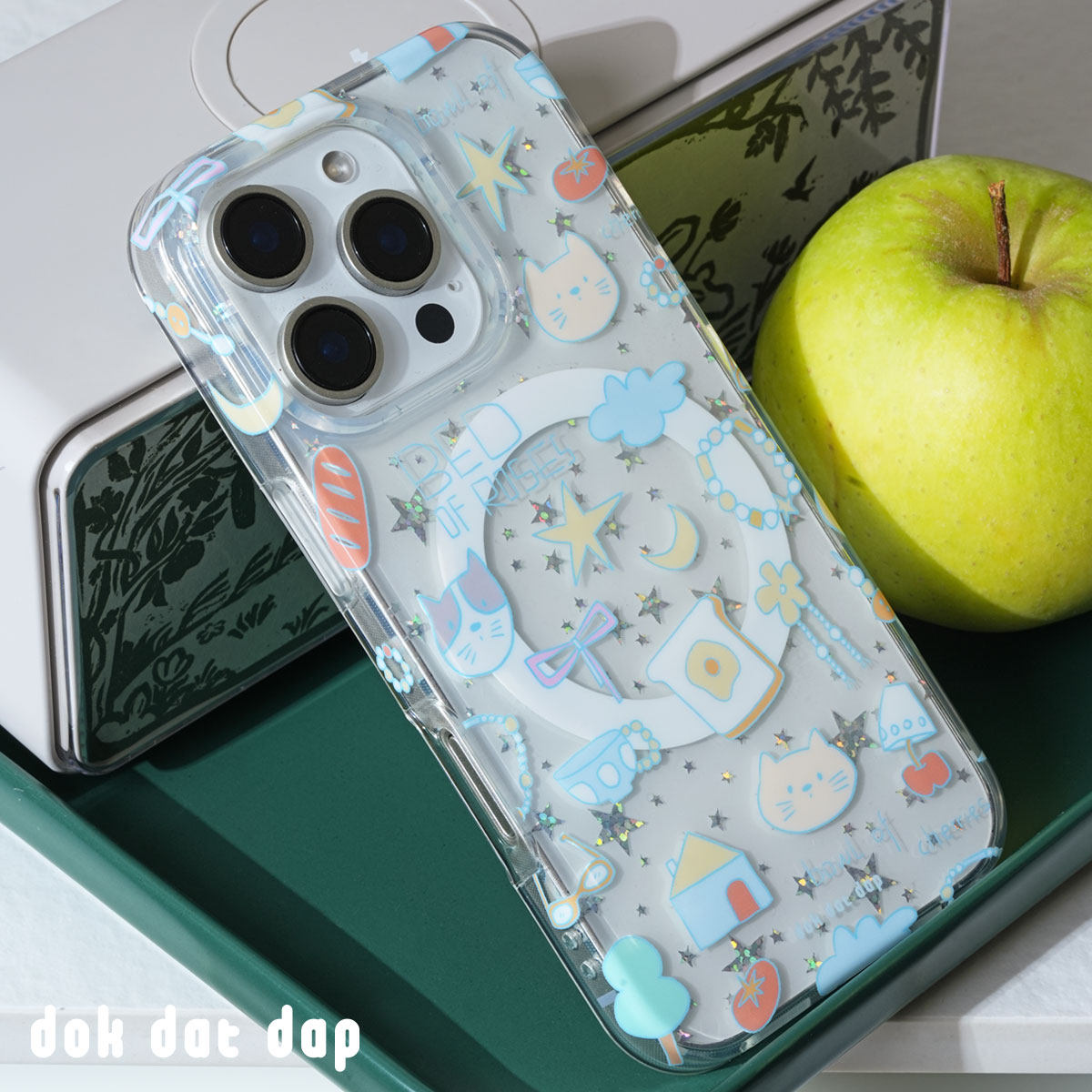 dokdapdat猫咪拼贴图iphone17promax手机壳趣味可爱适用苹果16promax透明保护壳全包新款可爱磁吸苹果17壳女,淘宝优惠券,粉丝福利购,淘宝优惠卷