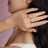 Chow Tai Fook SOINLOVE pure gold and diamond ring available in various styles VRU206-VRU240