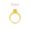 Chow Tai Fook SOINLOVE Muse Series Full Gold Gold Diamond Ring VRU175