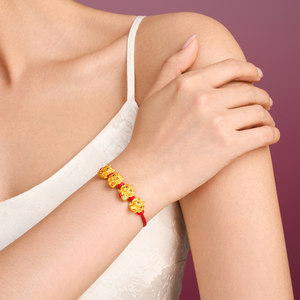 周大福SOINLOVE「萌宠」貔貅发财黄金足金转运珠多款情人节礼物