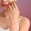 Chow Tai Fook SOINLOVE Treasure Girl Endless Summer Hydrangea Gold Pearl Ring Birthday Gift
