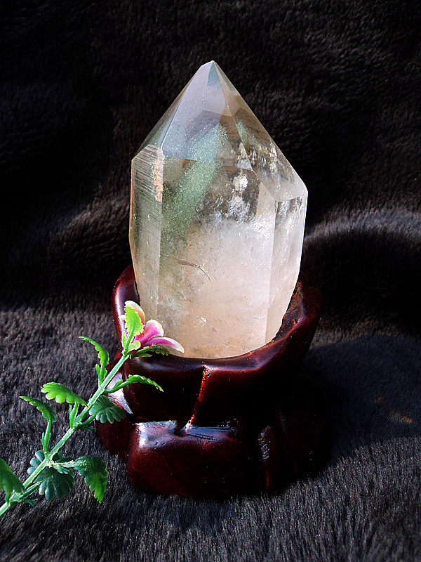 晶山角天然绿幽灵千层山金字塔水晶柱120×50mm净高95mm,淘宝优惠券,粉丝福利购,淘宝优惠卷