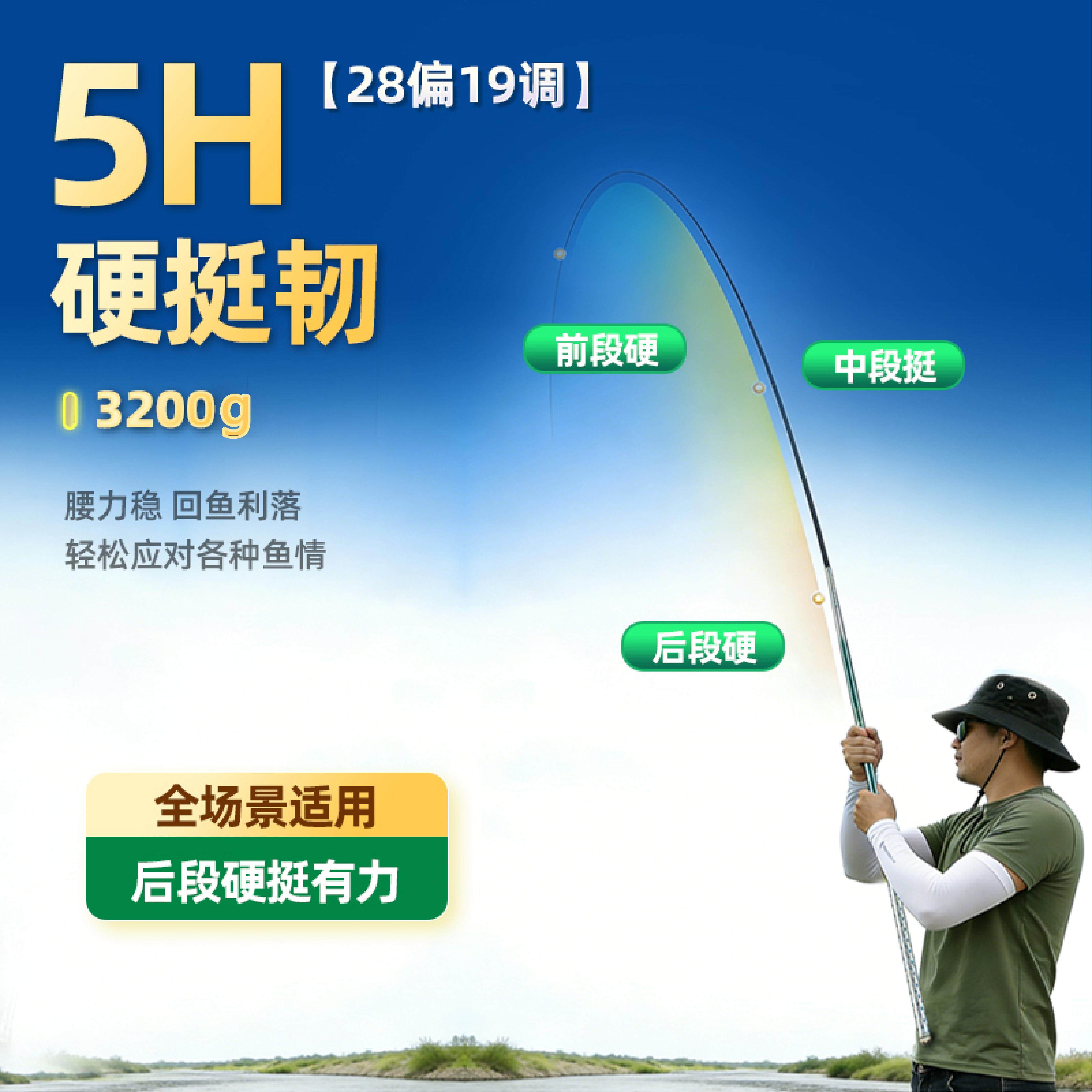 澳西尼麒麟钓鱼竿台钓竿超轻超硬奥西尼手杆黑坑竿轻量大物鲫鱼竿