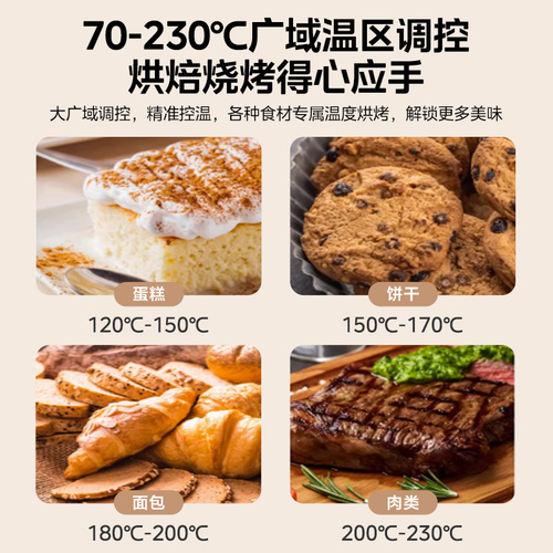 美的烤箱家用电烤箱一体2024新款小型迷你蛋糕大容量烘焙专用35K5