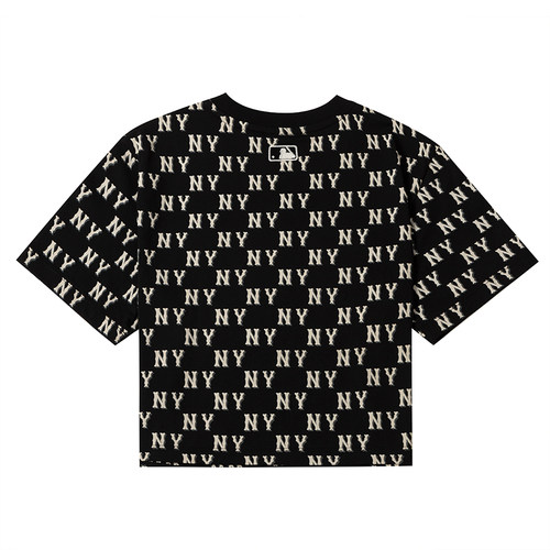 MLB官方NY满标老花T恤女装2025冬季新款男短袖透气半袖3FTSM1843 - 图0