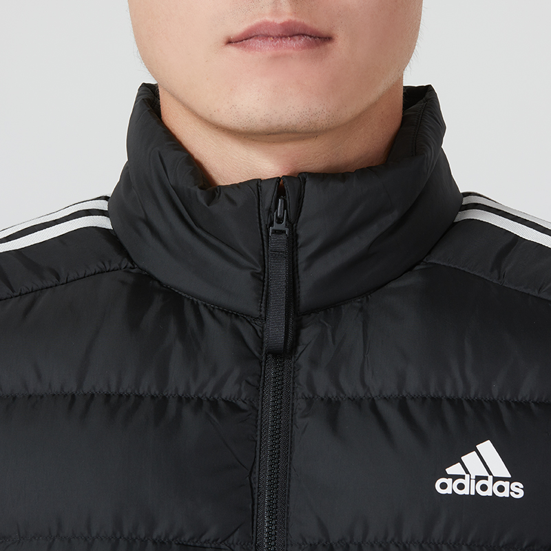 Adidas阿迪达斯羽绒马甲男2024春季新款立领运动服保暖防风背心