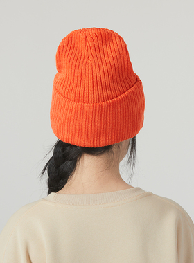 PUMA彪马毛线帽男女帽2024夏季新款橙色毛线帽保暖运动帽024056
