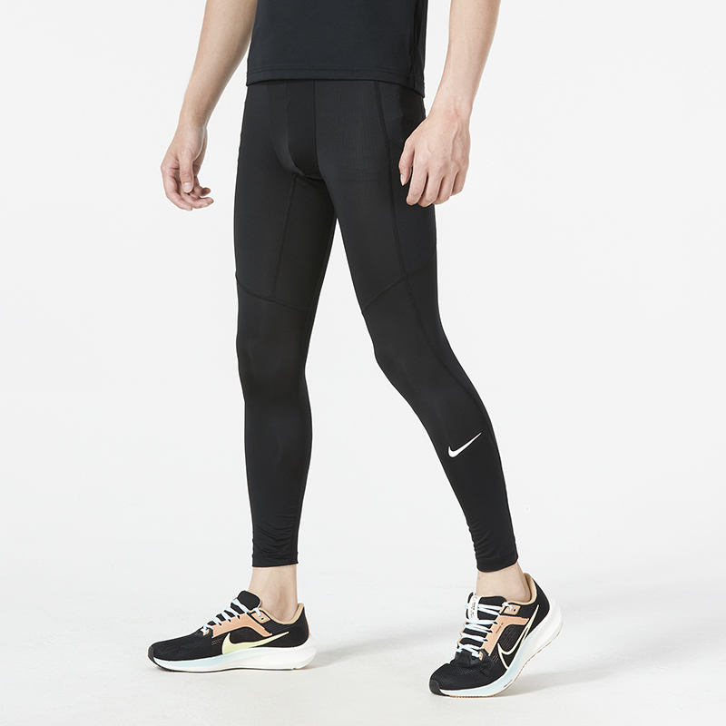 Nike耐克运动健身套装男士紧身衣篮球跑步训练两件套紧身服健身衣