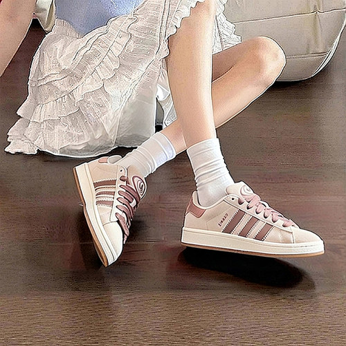 阿迪达斯三叶草女鞋2025新款运动鞋CAMPUS 00s厚底面包鞋休闲鞋 - 图2