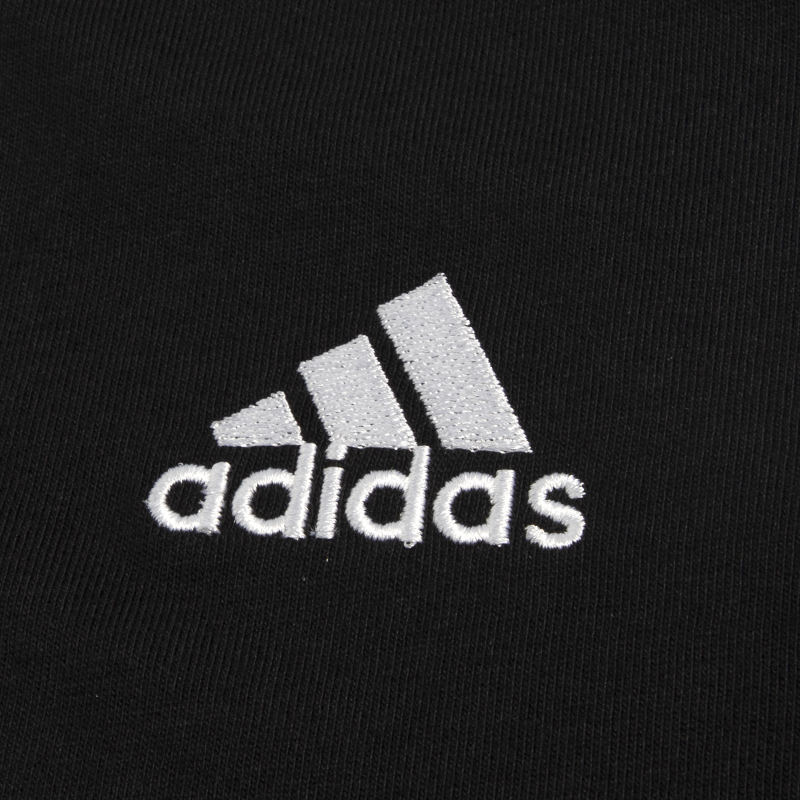 Adidas阿迪达斯短袖男2024春季新款黑色半袖宽松透气体恤运动T恤-图3