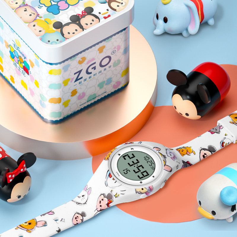 迪士尼女电子小学生防水防摔手表 幻速国产腕表