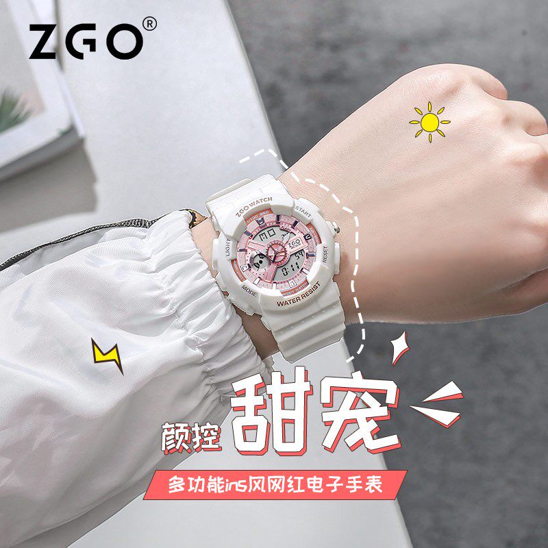 韩版电子女简约气质迪士尼女孩手表 幻速国产腕表