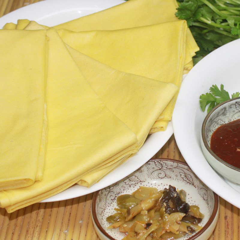 雪恋桦美东北特产桦南林业局大煎饼纯手工大米粗粮玉米煎饼5斤装