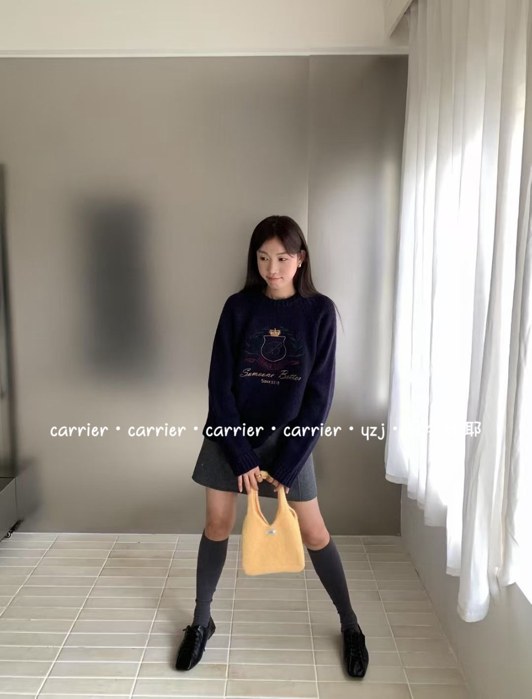 Carrier 韩系针织托特包纯手工手提包休闲百搭少女迷你针织包包女,淘宝优惠券,粉丝福利购,淘宝优惠卷