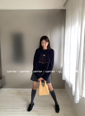 慵懒风～韩系针织托特包纯手工手提包休闲百搭少女迷你针织包包女
