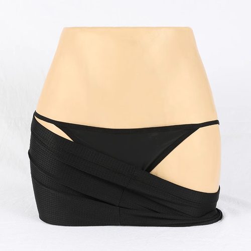 泳衣女比基尼bikini肤色细带低腰防走光防透沙滩度假隐形打底内裤 - 图3