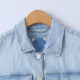 ເສື້ອຍືດແຂນສັ້ນ denim ຂອບດິບ