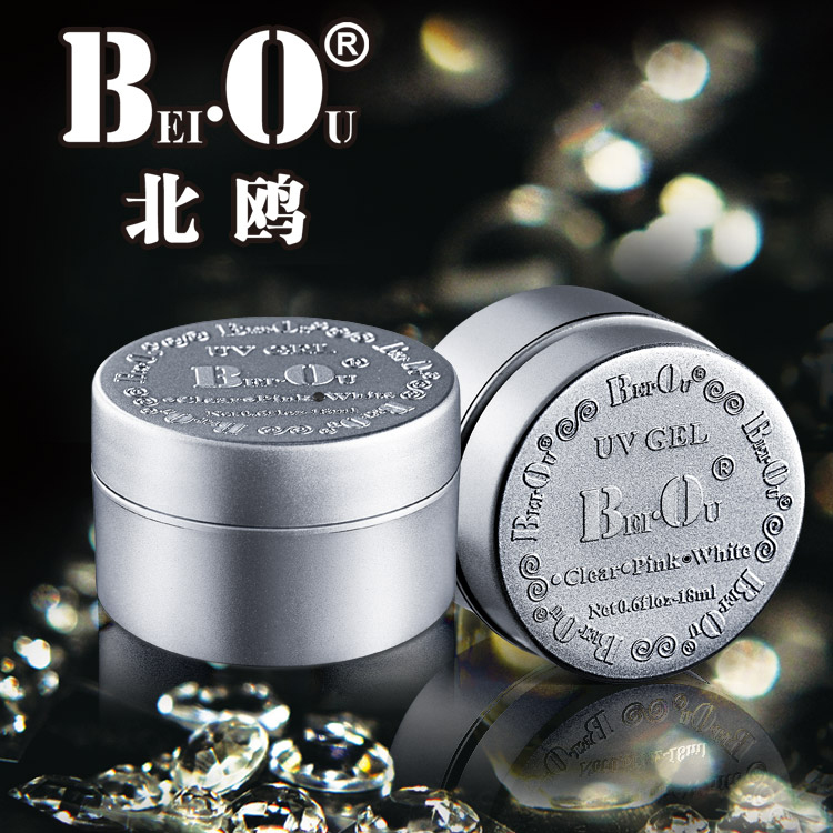 北鷗BO可卸透明延長膠指甲油甲油加固膠18ml美甲光療膠BO023