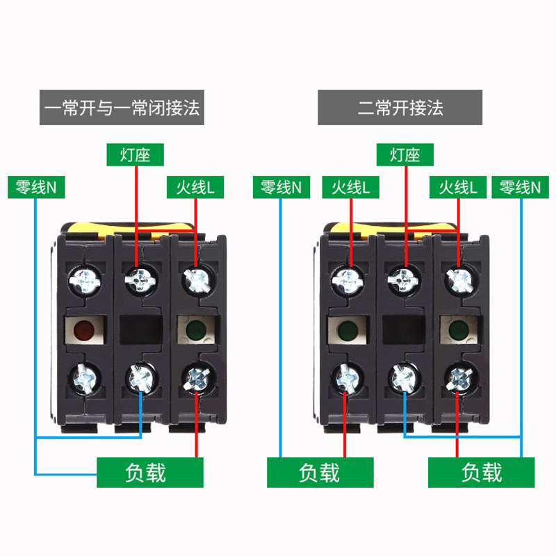 纯银触点两档三档带灯转换选择开关12V 24V 220V旋钮开关-图1