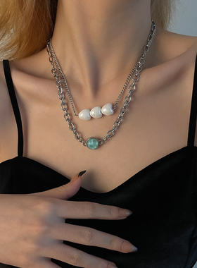 合金钛钢链条女清新配饰甜酷辣妹