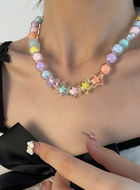 亚克力钛钢女少女感清新辣妹配饰