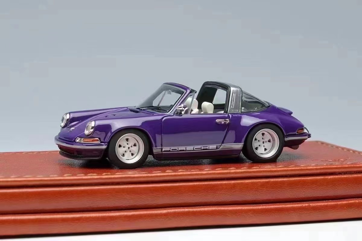 MAKE UP 1:64 保时捷 SINGER 911 964 TARGA 树脂仿真汽车模型 - 图2