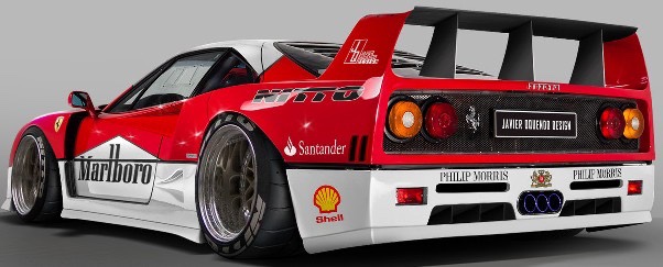 FuelMe富美1:64法拉利 LBWK F40限量版树脂仿真汽车模型-图3