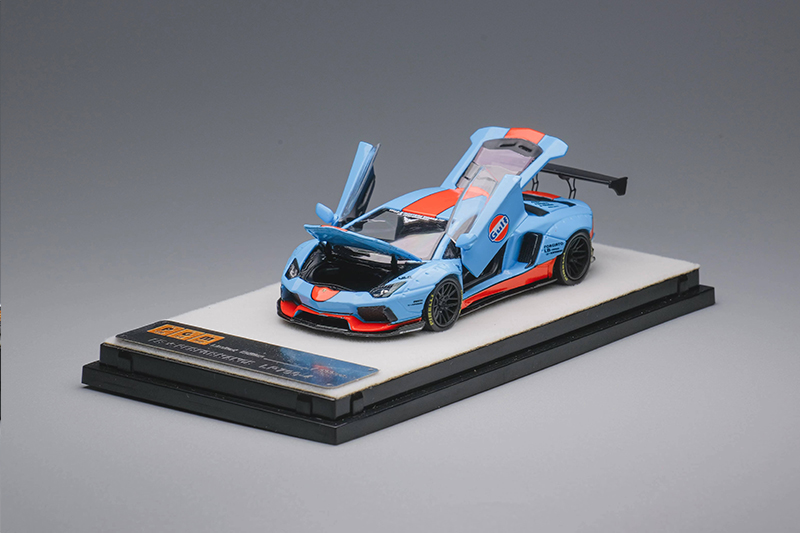 PGM 1:64 兰博基尼 LP700-4 AVENTADOR GULF 海湾 仿真汽车模型 - 图2