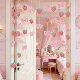 Pinkberry bow no punch room bedroom partition curtain fabric hanging curtain toy doll curtain half curtain home no punch installation
