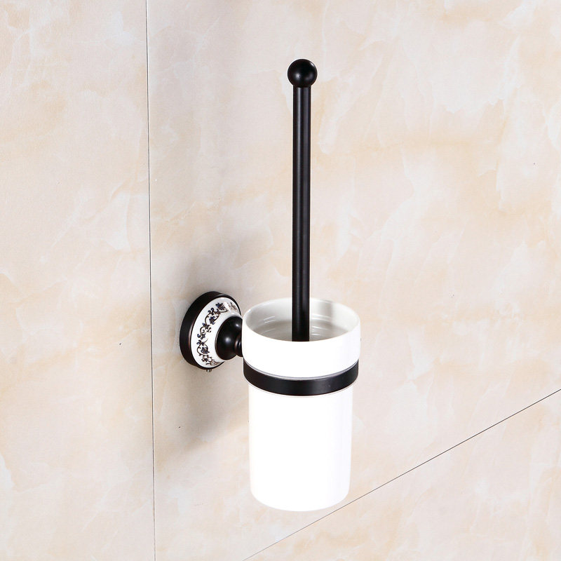 European ceramic black antique copper toilet toilet brush