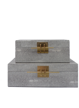 新中式风金属别墅衣帽间软装饰品