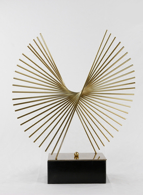 金属线条大理石轻奢风软装饰品