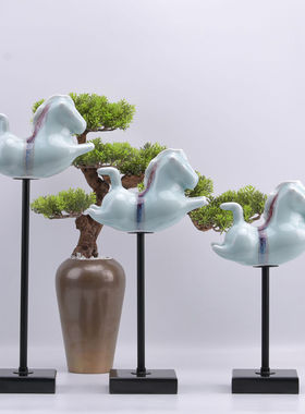 新中式风祥云家居客厅书柜小摆设