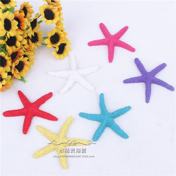 Wedding props aquarium floor wall decoration fish tank resin ornaments five-finger starfish small Mediterranean crafts