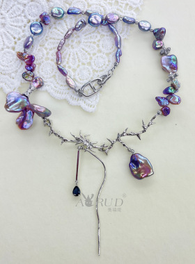 原创手作巴洛克项链荆棘的心