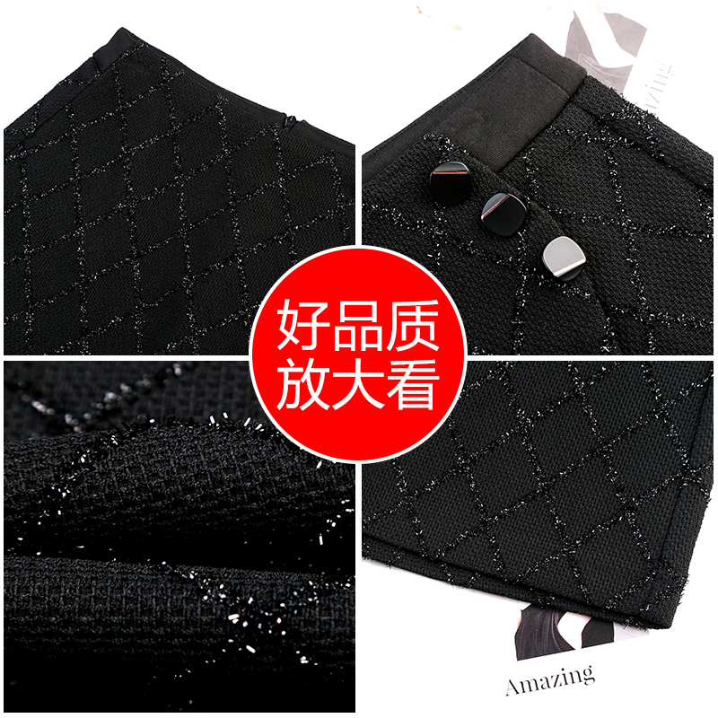 卡貂尼旗舰店时尚裙裤女前裙后裤高腰a字裙新款秋冬洋气短裙百搭半身裙潮2