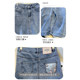 ສິ້ນກະໂປງ denim ປັກແສ່ວແບບຈີນກາງຍາວ Camani