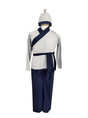 古装农民演出服杂役伙计家丁平民粗布茶馆工作服店小二百姓汉服代 - 图3